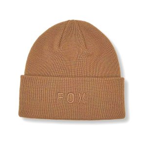 Fox - Mens Wordmark Beanie Walnut
