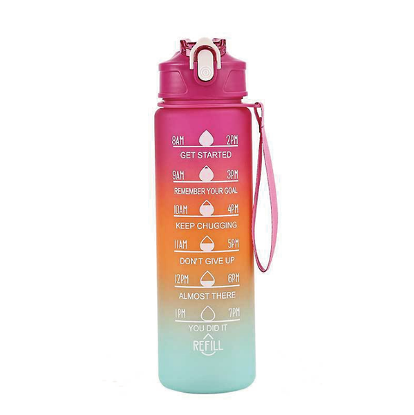 Gradient Outdoor Frosted 750ml Portable Sports Water Bottle