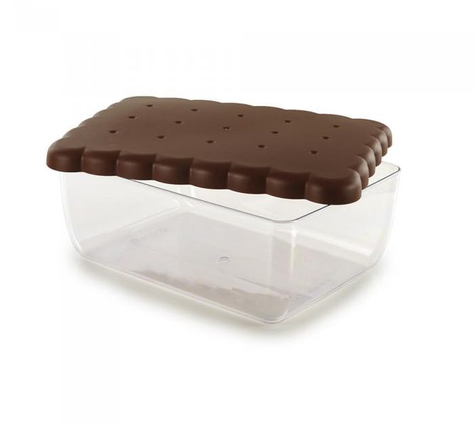 Snips Rectangular Biscuit Saver 2.7L - Brown