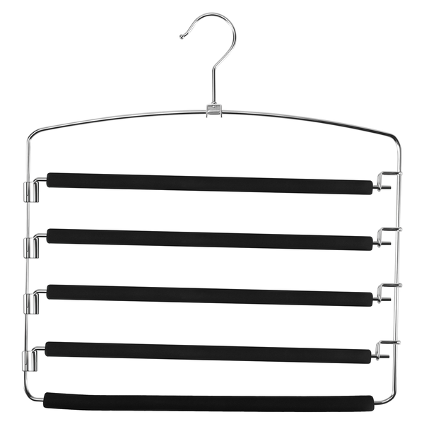 Pants Hangers 5 Layers Metal Hangers Non-Slip for Pants and Clothes