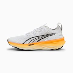 Puma Men's ForeverRun Nitro 2 Road Running Shoes - White/Heat Fire