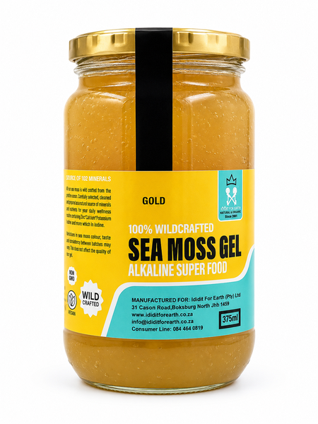Ididit For Earth Gold Sea Moss Gel Wildcrafted Superfood 375ml