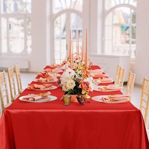 Rectangle Satin Party Tablecloth Table Cove 150.cm x 245.cm