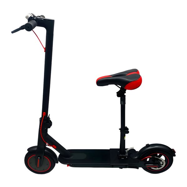 Foldable Electric Scooter - Removable Seat and Dual Brakes