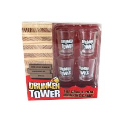 Drunken Tower Stacking Party Board Drinking Game