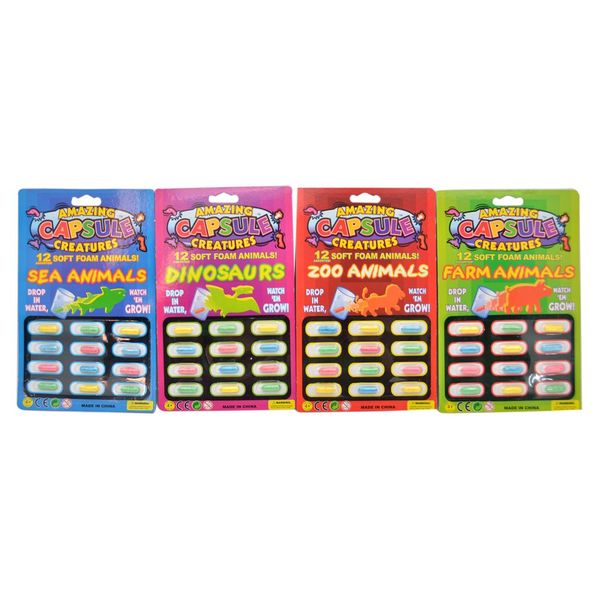 Growing Animal Capsules *Only one pack supplied. Colours may vary*