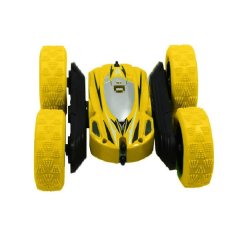 Stunt Double-Side Roll &amp; 360 Degree Rotating Toy Car - Yellow