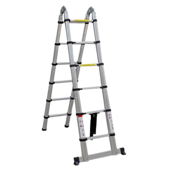2.8m and 2.8m Aluminum Multi-Purpose Ladder - Foldable Dual Use