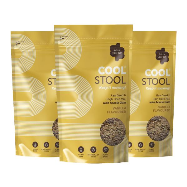 Cool Stool - Gut Health, High Fibre Super Seed Mix - Trio Pack - Vanilla