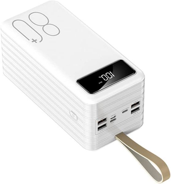 SOVO 80000mah Large Capacity Multifunctional Power Bank 3 Cables LED Light