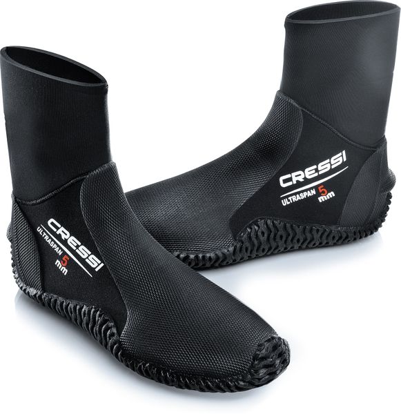 Cressi Ultraspan Boots 5 mm - Stretch Neoprene Diving Boots Non-Slip Sole