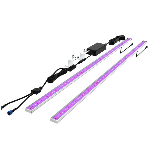 TheOneGrow 60W UV365NM+IR 730NM 2Bars LED Bar Grow Supplemental Lighting
