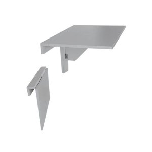 Wall Mounted Folding Drop-Leaf Table 57x37cm - Grey Whisper