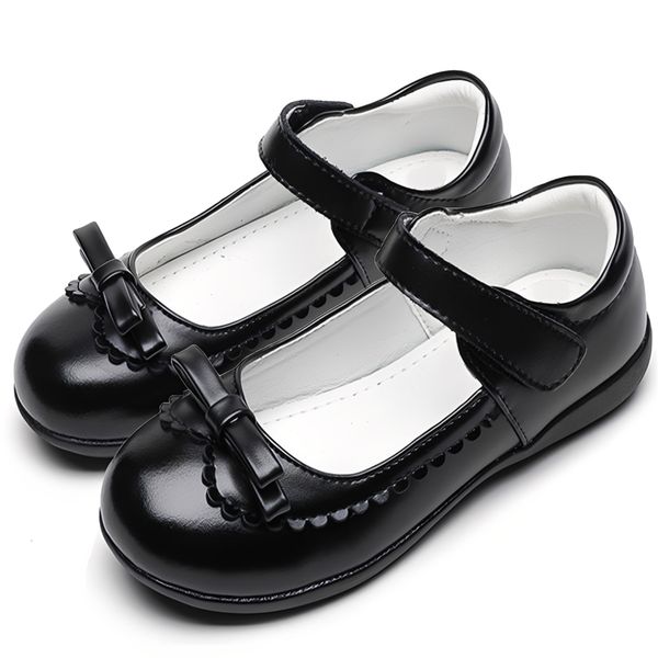 Girl's Flats Strap School Uniform Black Dress Shoes Performance Shoes-34 EU