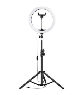 Professional 26cm Ring Light with 2.1M Tripod Stand &amp; Phone Holder