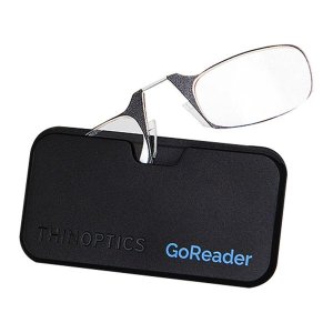 +2,00 GoReader Reading Glasses by ThinOptics - Black