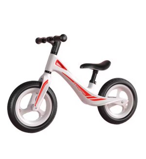 Stylish White And Red Kids Ultimate Balance Bike