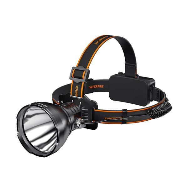 SUPERFIRE Bright Rechargeable Headlamp Portable LED Headlight 2500 Lumens