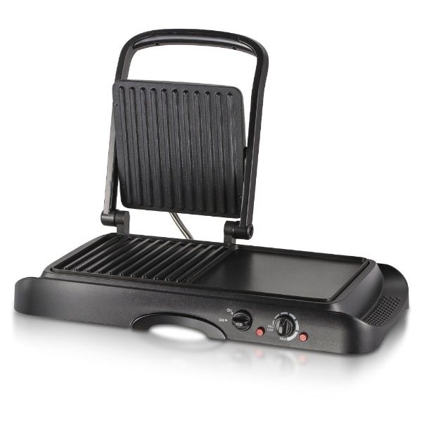 2-in-1 Knob Control Grill Non Stick Baking Tray -1600W