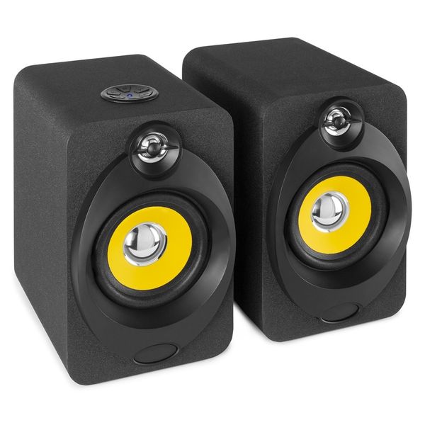 Vonyx XP40 Studio Monitor 4" with USB &amp; Bluetooth Pair Black