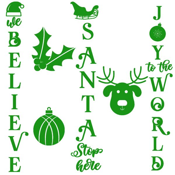 Christmas Stickers - Vertical