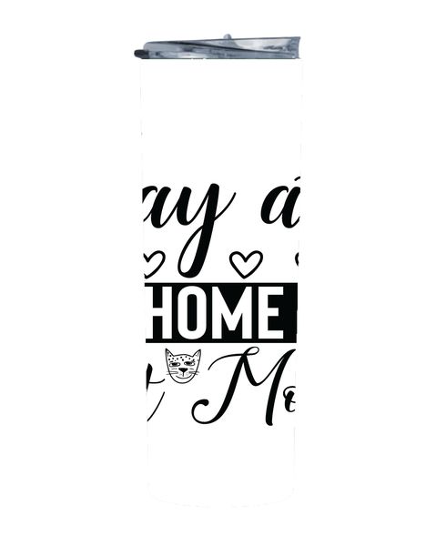 At Home 20 Oz Straight Skinny Cats Tumbler 316