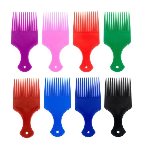 Plastic Wide Tooth Hair Comb Salon Hair Styling Fork Comb 8 Piece