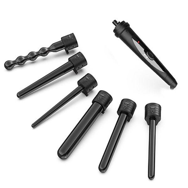 6 in 1 Curling Wand Tourmaline Ceramic Barrels 9mm-35mm hair product