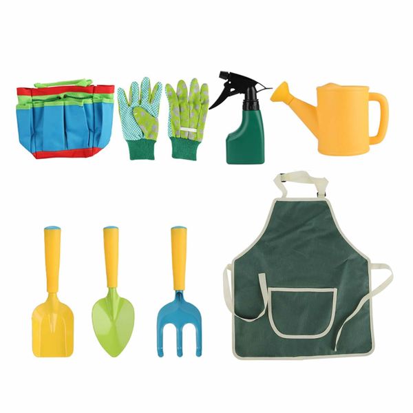 9Pcs Kids Garden Tools Set Boys Girls Garden Play Toys