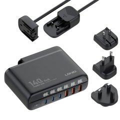 LDNIO A6140C 140W GaN 6 Port Hybrid Charger