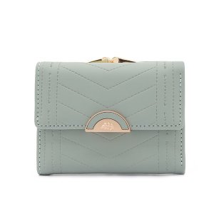 Women's Short Tri-fold Bag With Multiple Card Slots Folding Wallet