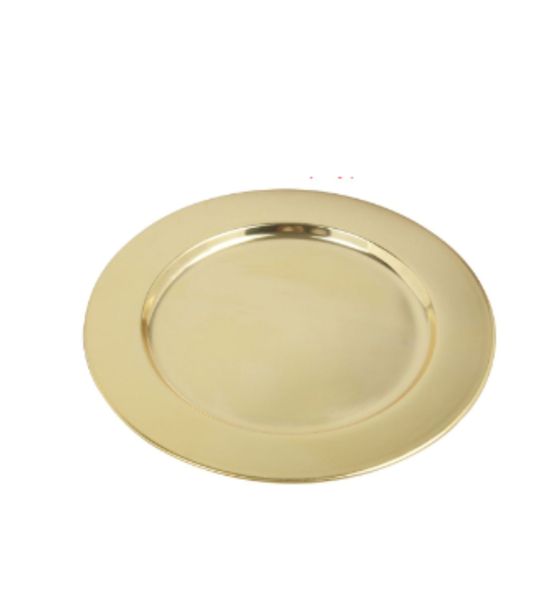 Stainless Steel Underplates Gold set of 4