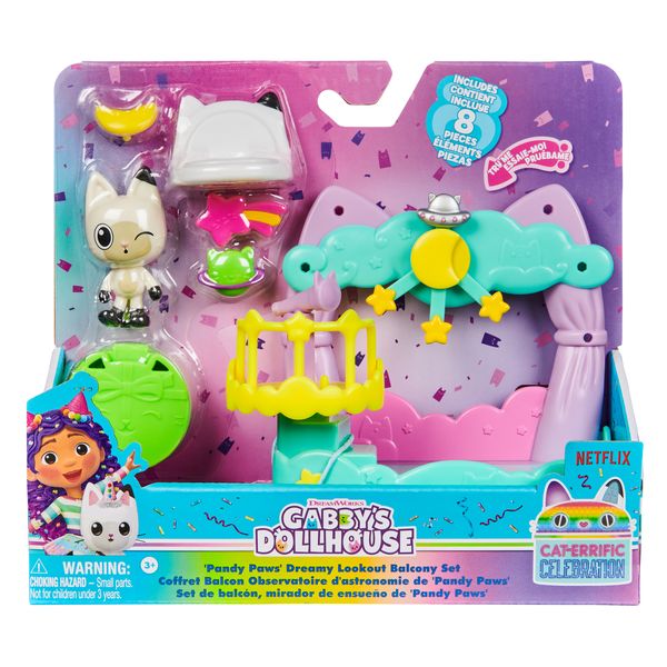 Gabby'S Dollhouse Balcony Set Pandy'S Dreamy Look