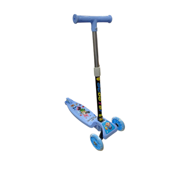 Kids 3 Wheel Push Scooter With Light Up Wheels