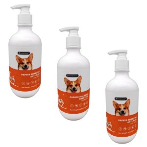 Bonne Douche Dog Shampoo 3 Pack - Papaya Anti-Flea 470ml