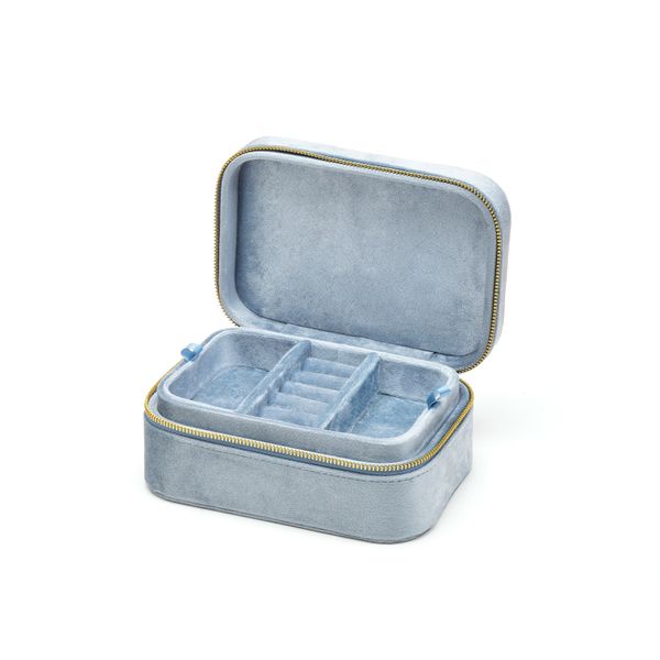 Luxury Velvet Portable Jewelry Box | Carry Elegance Everywhere