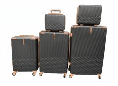 Travel in Style with 5-Pieces Elite Travel Trolley Luggage Set