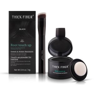 Root Cover and Hairline Touch up Powder (2 Pack)- Black