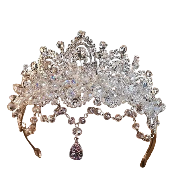 Princess Crown Bridal Headwear Hair Accessories Main Wedding Dress