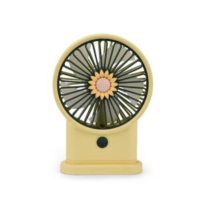 Mini Rechargeable Fan with Night Light- Sunflower