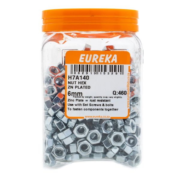 EUREKA Nylock Nut Zinc Plated 6mm Q:460 H7A140