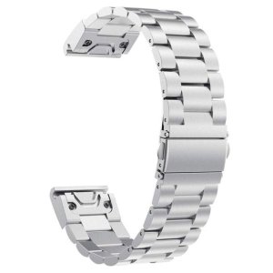 FocusFit S/Steel Strap For Garmin Fenix 5X/6X/7X/ 26mm Quick Fit