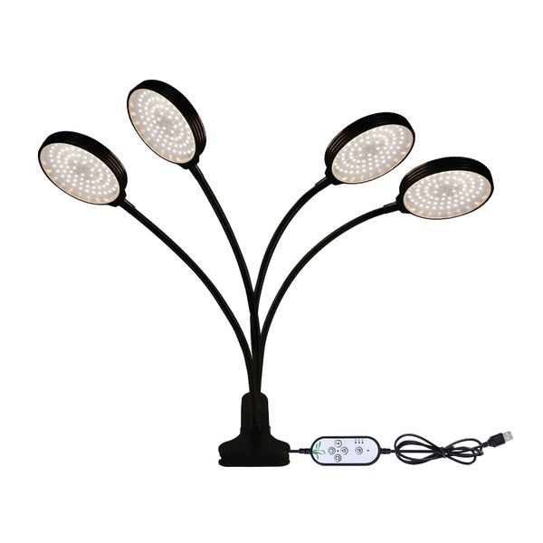 White LED Grow Light Full Spectrum 5 Brightness Timer