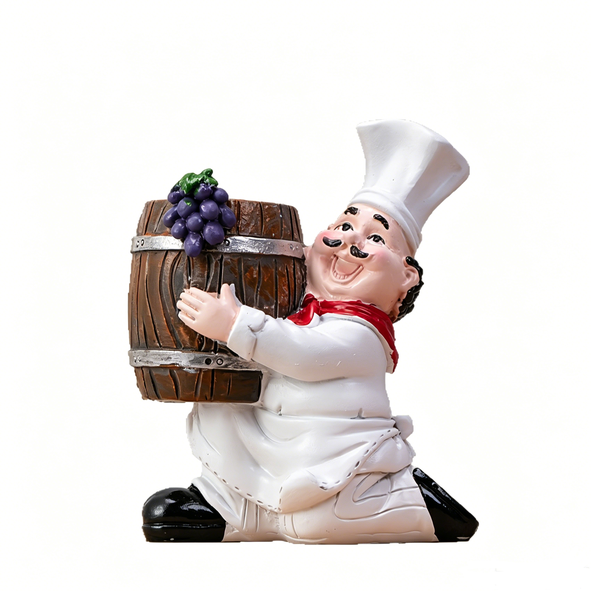 Novelty Chef Toothpick Dispenser, Resin Desktop Ornament For Home And Bar