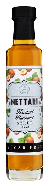 Nettari Sugar Free Hazelnut Flavoured Syrup 250ml