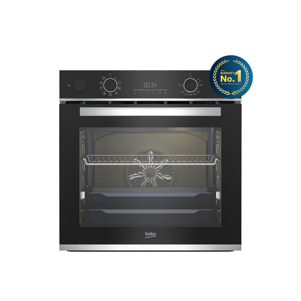 BEKO 60cm Steam Assisted Built-In Oven with AeroPerfect - BBIS13300XMSE