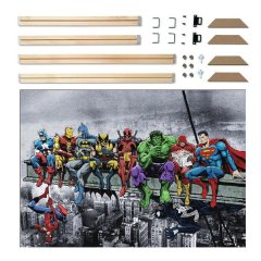 Canvas and DIY Frame Kit: Marvel Comic - Super Heroes
