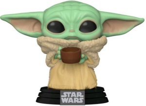 Pop Mandalorian Child with Cup Vinyl Figure