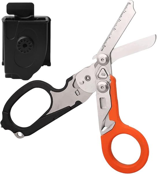 6 in 1 Multi-Function Foldable Emergency Response Medical Scissors Portable