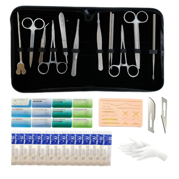 Suture Practice Dissection Kit Professional 36 Piece for Medical Training